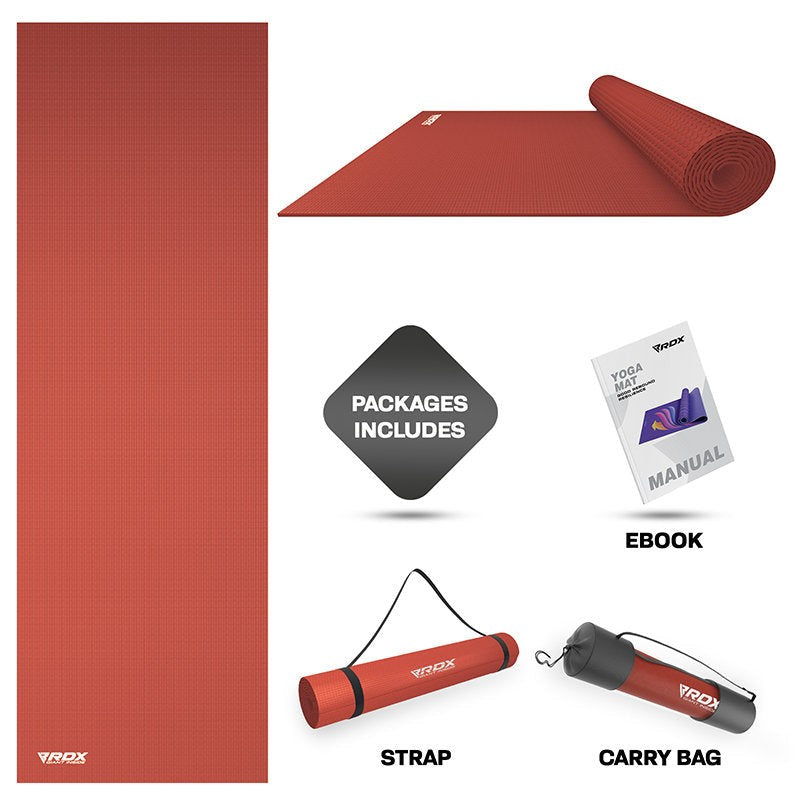Iris 6mm Thick Yoga Mat with Strap & Carry Bag – Eco-Friendly, Non-Slip